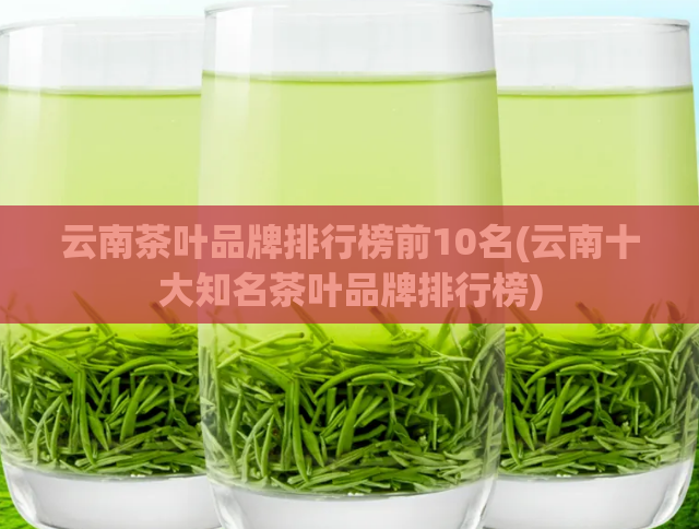 云南茶叶品牌排行榜前10名(云南十大知名茶叶品牌排行榜)