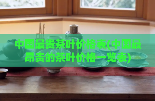 中国最贵茶叶价格表(中国最昂贵的茶叶价格一览表)