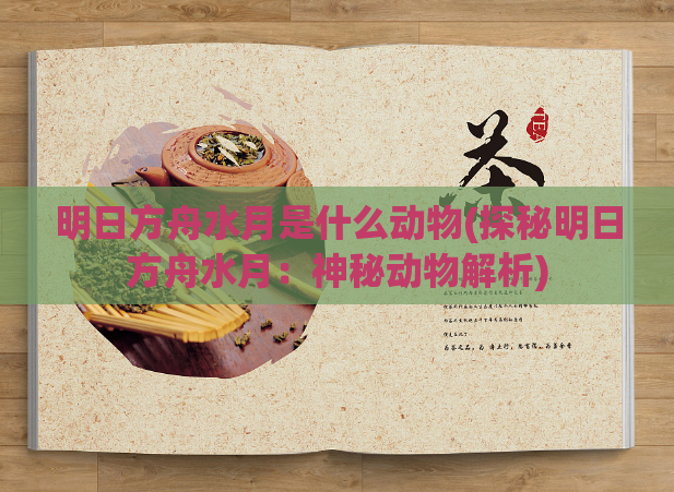 明日方舟水月是什么动物(探秘明日方舟水月：神秘动物解析)