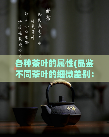 各种茶叶的属性(品鉴不同茶叶的细微差别:了解各类茶叶的属性)
