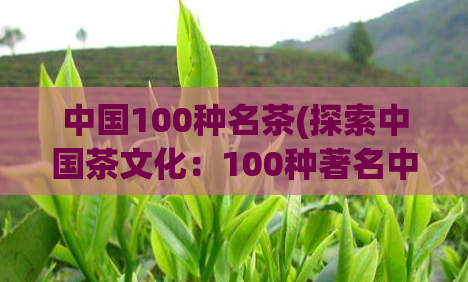 中国100种名茶(探索中国茶文化：100种著名中国茶品)