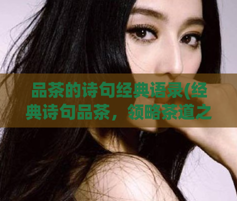 品茶的诗句经典语录(经典诗句品茶，领略茶道之美)