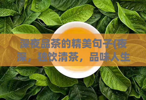 深夜品茶的精美句子(夜深,独饮清茶,品味人生之美)