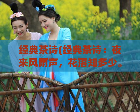 经典茶诗(经典茶诗：夜来风雨声，花落知多少。夜雨花落，寻觅茶香。)