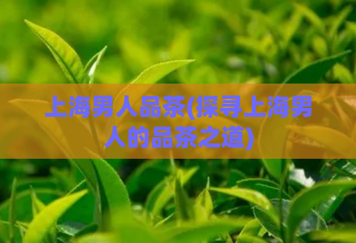 上海男人品茶(探寻上海男人的品茶之道)
