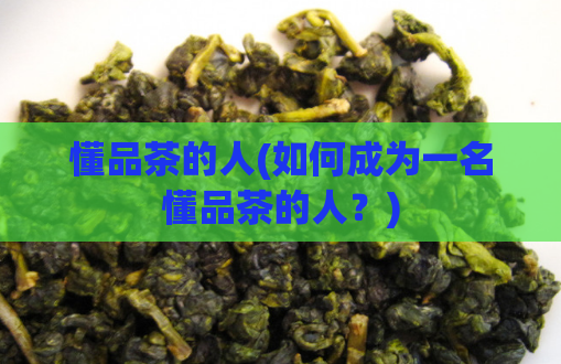 懂品茶的人(如何成为一名懂品茶的人？)