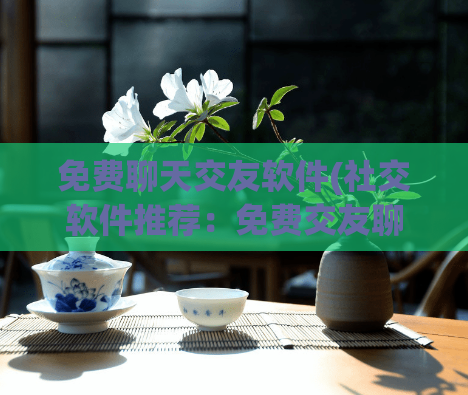 免费聊天交友软件(社交软件推荐:免费交友聊天必备!)