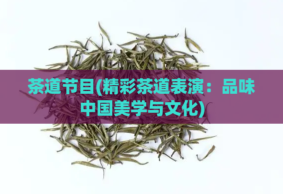 茶道节目(精彩茶道表演：品味中国美学与文化)