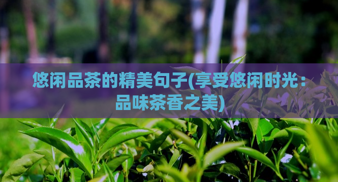 悠闲品茶的精美句子(享受悠闲时光：品味茶香之美)