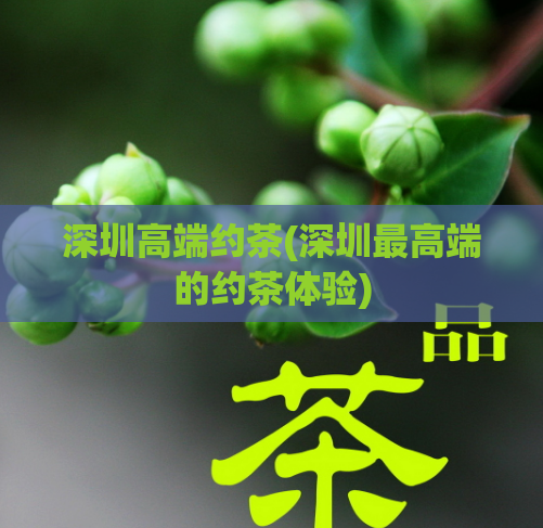 深圳高端约茶(深圳最高端的约茶体验)