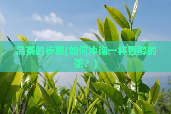 品茶的步骤(如何冲泡一杯香醇的茶？)