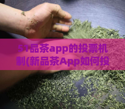 51品茶app的投票机制(新品茶App如何投票？投票规则详解)