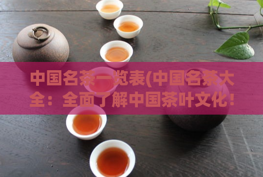 中国名茶一览表(中国名茶大全：全面了解中国茶叶文化！)