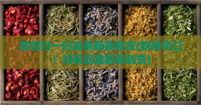 微信扫一扫品茶新茶到货(新鲜可口！扫码品尝新茶到货)