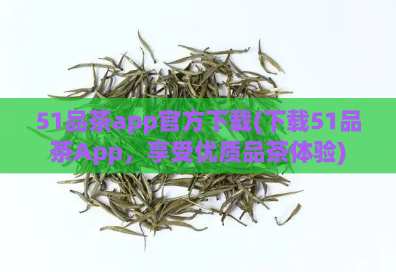 51品茶app官方下载(下载51品茶App,享受优质品茶体验)