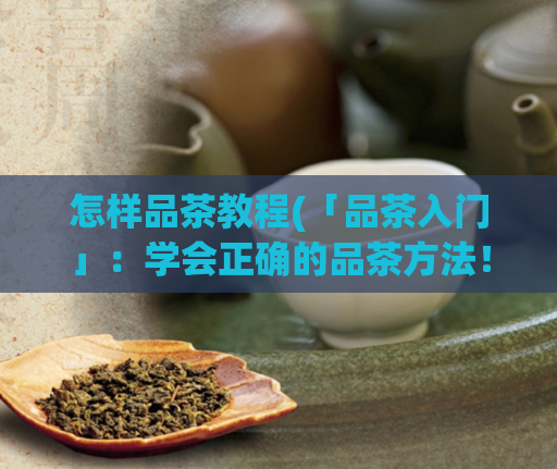 怎样品茶教程(「品茶入门」:学会正确的品茶方法!)