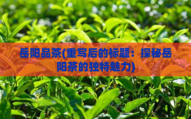岳阳品茶(重写后的标题:探秘岳阳茶的独特魅力)
