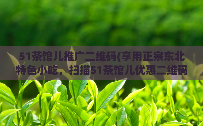 51茶馆儿推广二维码(享用正宗东北特色小吃，扫描51茶馆儿优惠二维码，畅味美食！)