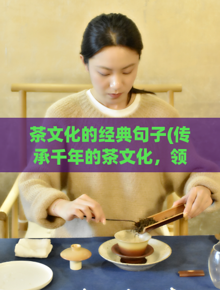 茶文化的经典句子(传承千年的茶文化，领略中国人的品茶情怀)