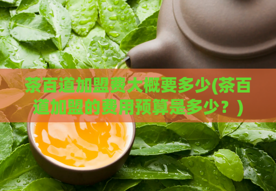 茶百道加盟费大概要多少(茶百道加盟的费用预算是多少?)