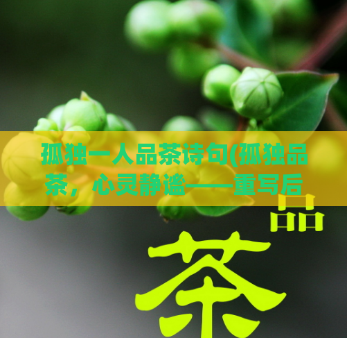 孤独一人品茶诗句(孤独品茶，心灵静谧——重写后的独品茶香，静享一人世界)