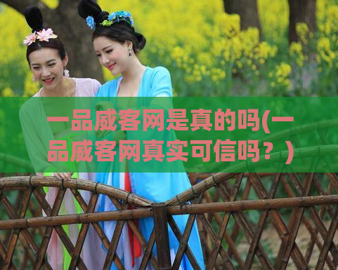一品威客网是真的吗(一品威客网真实可信吗?)
