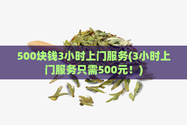 500块钱3小时上门服务(3小时上门服务只需500元!)