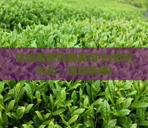 休闲喝茶的唯美句子(悠闲时光，品味茶香)