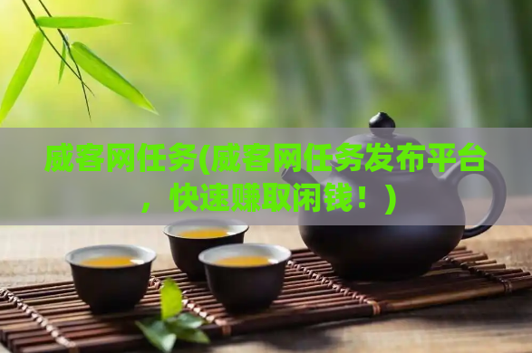 威客网任务(威客网任务发布平台,快速赚取闲钱!)