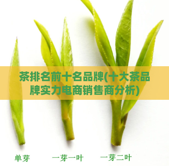 茶排名前十名品牌(十大茶品牌实力电商销售商分析)