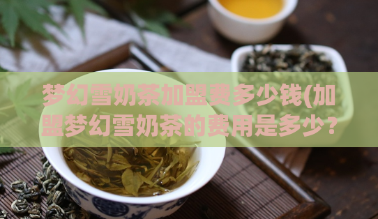 梦幻雪奶茶加盟费多少钱(加盟梦幻雪奶茶的费用是多少?)