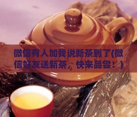 微信有人加我说新茶到了(微信好友送新茶，快来品尝！)