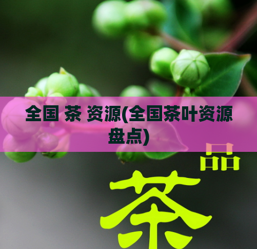 全国 茶 资源(全国茶叶资源盘点)
