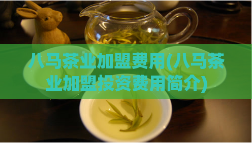八马茶业加盟费用(八马茶业加盟投资费用简介)