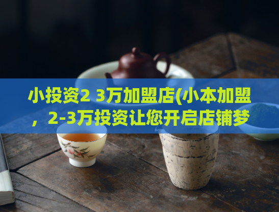 小投资2 3万加盟店(小本加盟，2-3万投资让您开启店铺梦想)