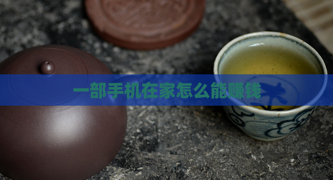 一部手机在家怎么能赚钱