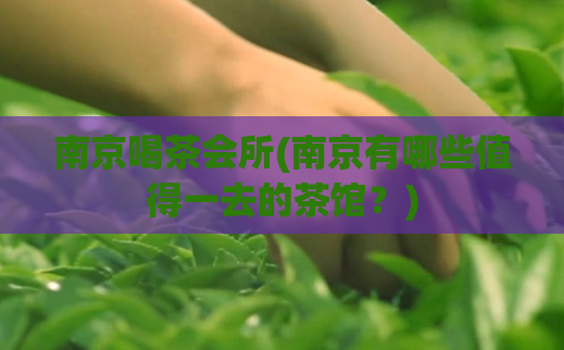 南京喝茶会所(南京有哪些值得一去的茶馆？)