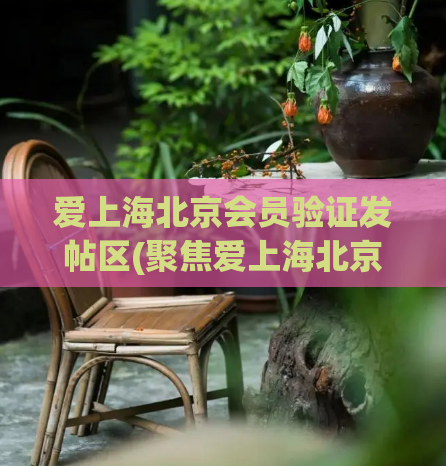 爱上海北京会员验证发帖区(聚焦爱上海北京的会员验证发帖区)