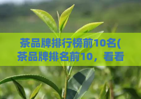 茶品牌排行榜前10名(茶品牌排名前10，看看你喜欢的品牌上榜了吗？)