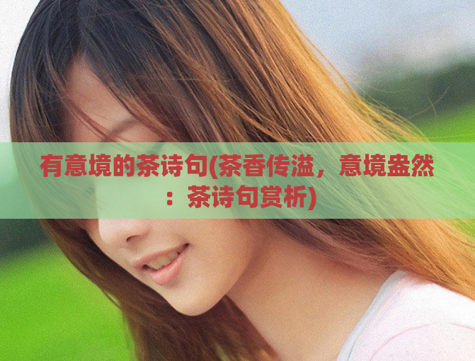 有意境的茶诗句(茶香传溢,意境盎然:茶诗句赏析)