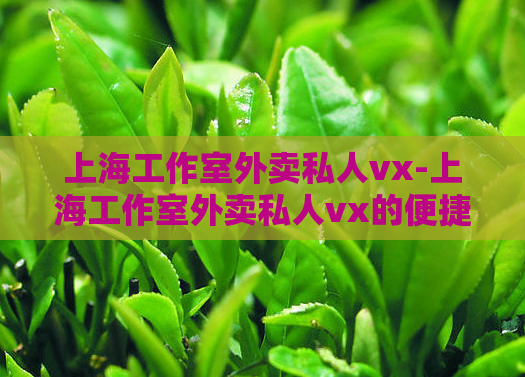 上海工作室外卖私人vx-上海工作室外卖私人vx的便捷服务